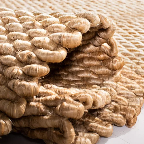 Miniatura 8 de Alfombra de área de yute natural tejido a mano Safavieh NF459A, de la colección de fibra natural (5 pies x 8 pies), Yute, Natural