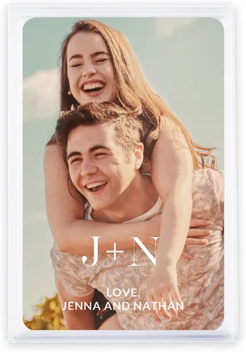 Miniatura 3 de WEDDINGSTAR Tarjeta de juego impresa con foto personalizada (1, amor moderno)