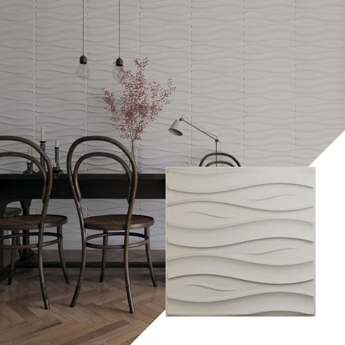 Miniatura 18 de Ekena Millwork WP20X20SSWH 19 5/8 pulgadas de ancho x 19 5/8 pulgadas de alto Swell EnduraWall Decorativo 3D Panel de Pared Cubre 2.67 pies cuadrados