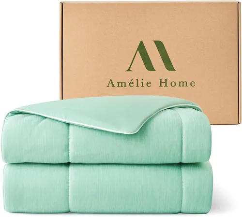 Miniatura 11 de Amélie Home Edredón Refrescante Tamaño Twin, Manta Refrescante Ligera de Doble Cara para Personas que Duermen con Calor, Edredón Refrescante