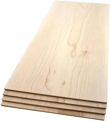 Miniatura 14 de Tablones de Madera Dura de Arce - Paquete de 2 Madera de Arce Dura para Manualidades de Madera Sin Terminar - 1/8'' (3mm) Madera Dura 100% Pura