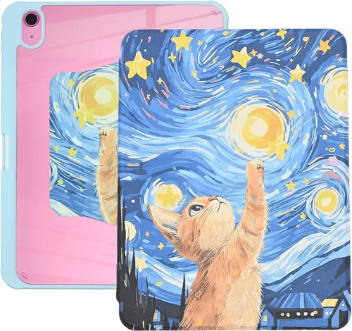 Miniatura 8 de Funda giratoria para iPad (A16) 11ª generación de 11 pulgadas (2025), iPad 11ª generación de 10.9 pulgadas (2022), funda tipo cartera de piel PU