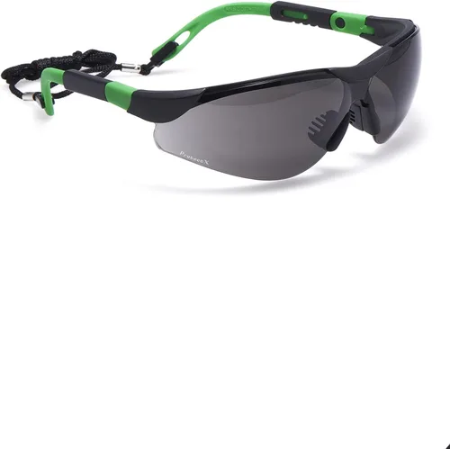 Miniatura 28 de ProtectX Anteojos de seguridad clásicos, lentes antivaho resistentes a los arañazos, gafas protectoras para el trabajo, interior/exterior, ANSI Z87.1