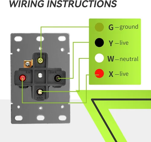 Miniatura 4 de RVMATE Receptáculo NEMA TT-30R, salida RV de 30 amperios, hoja recta de 125 voltios, reemplazo de potencia de montaje empotrado, 2 polos, 3 cables