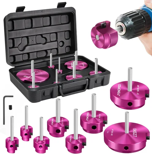 Miniatura 10 de Escariador de Tubería de PVC Cabezal de 1 Pulgada, Protector de Accesorios de PVC con Eje Hexagonal de 1/4 de Pulgada, Escariador de Accesorios