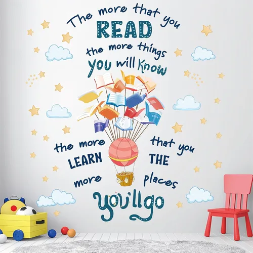 Miniatura 7 de Calcomanías de pared motivacionales para niños, cita inspiradora "in A World Where You Can Be Anything Be Kind", calcomanías de pared de aula