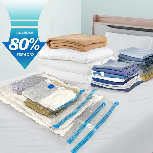 Miniatura 2 de Fygrip 20 bolsas de almacenamiento al vacío con bomba de mano, 4 Jumbo + 4 grandes + 4 medianas + 8 pequeñas bolsas de plástico de embalaje, bolsas