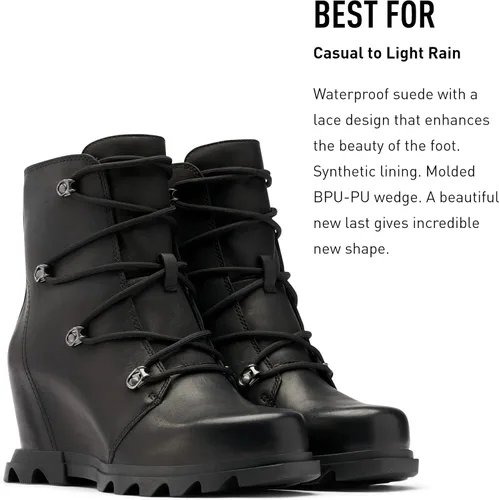 Miniatura 3 de SOREL Joan of Arctic Wedge III - Botas de cuña de gamuza impermeables para mujer