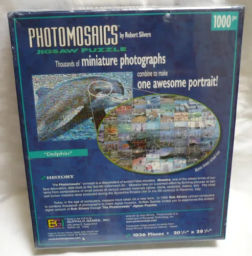 Miniatura 3 de Rompecabezas de delfines fotomosaicos 1000pc