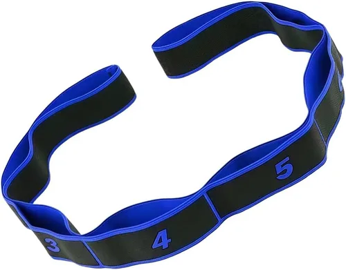 Miniatura 8 de UncleS Banda Elástica de Tensión para Ejercicios, Cuerda de tracción, Cuerda de Estiramiento de 8 Segmentos, Banda de Estiramiento para Pilates