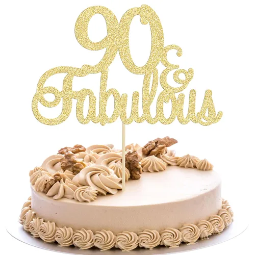 Miniatura 14 de Gyufise 1 decoración de 30 con purpurina dorada y fabulosos adornos para tartas de 30 años y fabulosos adornos para tartas de cumpleaños de 30 años