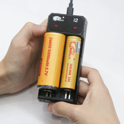 Miniatura 6 de IMREN Cargador de batería 18650, cargador de batería de 3.7 V para batería de iones de litio de 3.7 voltios 18650 18350 18500 16340 14500 20700