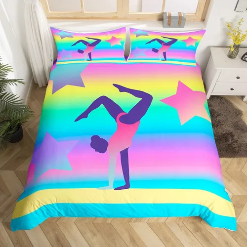 Miniatura 24 de Juego de ropa de cama con estampado de lobos en 3D, funda de edredón de lobo ártico para niños, adolescentes, niños y niñas, funda de edredón