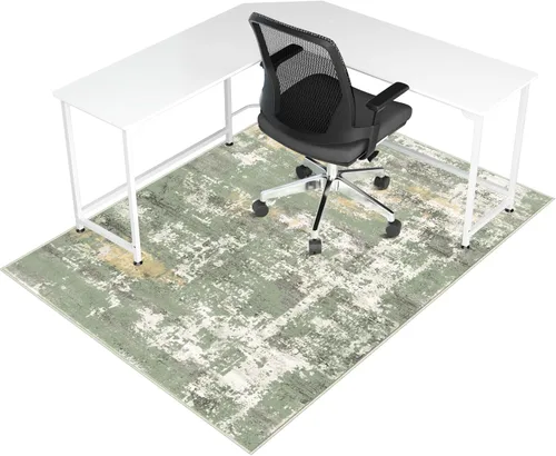 Miniatura 27 de Tapete para silla de oficina para suelo de madera dura y azulejos, 36 x 48 pulgadas, tapete resistente para silla de escritorio para suelos duros