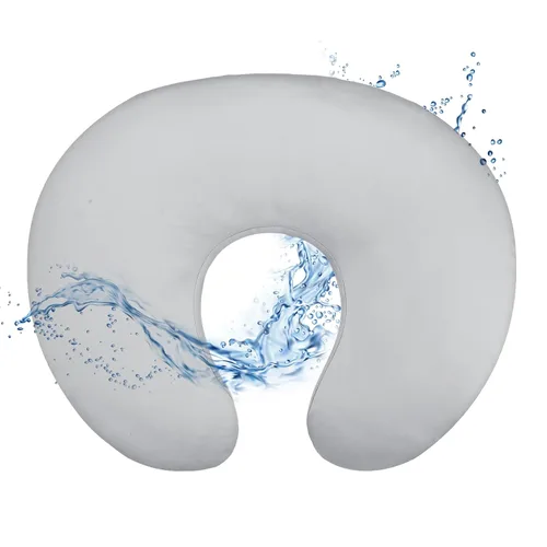 Miniatura 9 de Hooyax Funda de almohada de lactancia impermeable para bebé, fundas elásticas para almohadas de lactancia materna, adorable funda de almohada