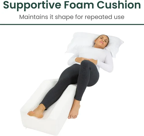 Miniatura 3 de Xtra-Comfort Almohada de elevación de piernas: cuña de pierna para rodilla, hinchazón, elevación, después de la cirugía imprescindible – Post