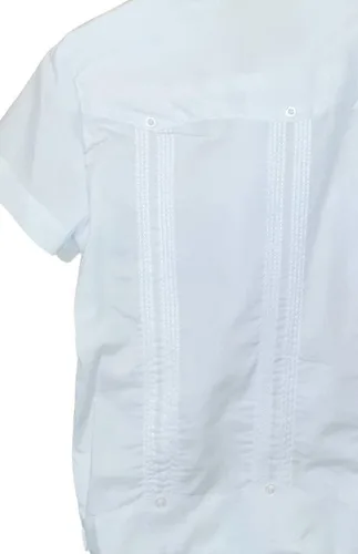 Miniatura 2 de Camisa formal de algodón Guayabera para niños y eventos latinos tradicionales