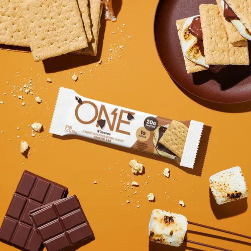 Miniatura 3 de ONE Barras de proteínas, Smores, sin gluten, con 0.71 onzas de proteína y 0.04 onzas de azúcar, grapas de despensa, 2.12 onzas (12 unidades)