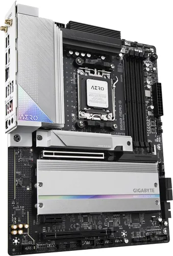 Miniatura 3 de GIGABYTE B650 AERO G - Tarjeta madre compatible con AM5/ LGA 1718/ AMD B650/ ATX/DDR5/PCIe 5.0 M.2/PCIe 5.0/USB 3.2 Gen2X2 Type-C/Wi-Fi 6E/Intel