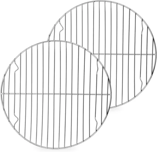 Miniatura 10 de P&P CHEF Rejilla Redonda de Cocina de 7½ Pulgadas, Rejilla Redonda de Acero Inoxidable para Cocinar Enfriar Vaporizar Hornear, Compatible