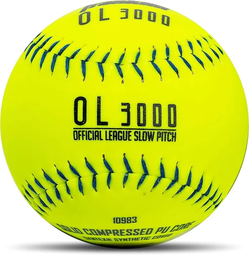 Franklin Sports Softballs de tamaño oficial – Pelotas de sóftbol de 12 pulgadas – Pelotas de torneo de lanzamiento lento – Ideal para práctica +
