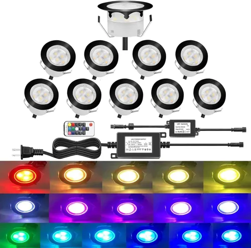 Miniatura 34 de lámpara LED decorativa de bajo voltaje de 1 vatio, impermeable, para exteriores, patio, jardín, escaleras Blanco cálido