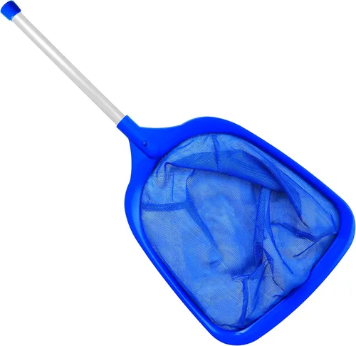 Miniatura 8 de EcoNour Red de desnatador de piscina, rastrillo profesional de malla ultra fina para limpiar hojas y escombros, marco fuerte que se adapta a postes