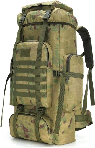 Miniatura 30 de Mochila de senderismo W WINTMING para hombres 70L/100L, mochila de campamento, mochila militar Molle, paquete de asalto de 3 días para escalada