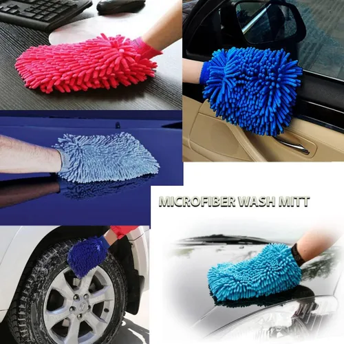 Miniatura 3 de Guantes de limpieza para casa y lavado de autos, guantes de microfibra para quitar el polvo del hogar, limpieza y pulido más rápido