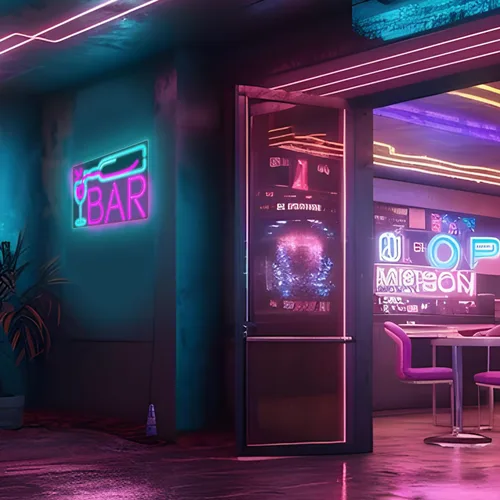 Miniatura 7 de Letreros de neón para bar en casa, bar con atenuador de 10 niveles, luces de neón alimentadas por USB o batería para cueva de hombre, pub, club