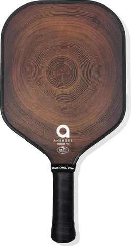 A. Anbrose Pickleball Paddle | Forma de paleta extra ancha | Aprobado por USAPA | Cara de fibra de carbono | Núcleo de panal de polipropileno |