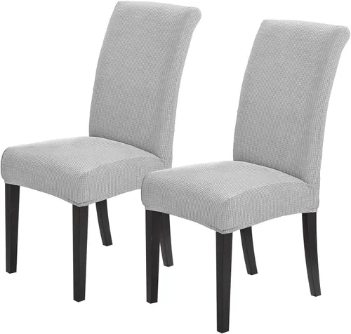 Miniatura 45 de Joccun Fundas para Sillas de Comedor Juego de 2, Fundas Elásticas para Sillas de Comedor Fundas para Sillas de Comedor Protector de Asiento, Funda