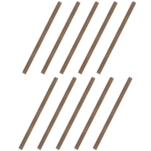 Miniatura 16 de uxcell 8 piezas de zinc de color totalmente roscado varilla 1/4"-20, 2" longitud, tornillo de rosca de acero al carbono para montaje de muebles