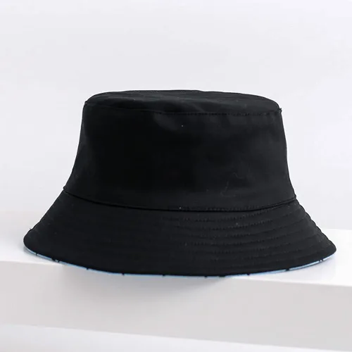 Miniatura 6 de Sombreros reversibles a cuadros para hombres y mujeres, para exteriores, primavera, verano, pesca, pescador, gorra de sol plegable
