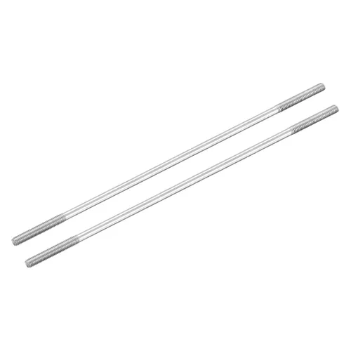 MECCANIXITY Varillas de empuje roscadas de acero inoxidable 304 servo enlace para bricolaje RC coche, barco, automóvil, avión, modelo de helicóptero