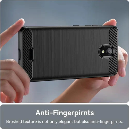 Miniatura 6 de Osophter Funda para Nokia C100 con 2 unids Protector de pantalla de absorción de golpes Flexible TPU Caucho Protector de teléfono celular para Nokia