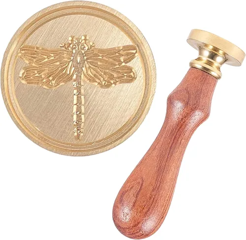 Miniatura 17 de CRASPIRE Sello de cera con letra L, sello de mariposa, 1.181 in, retro, vintage, extraíble, latón, cabeza con mango de madera, para invitaciones