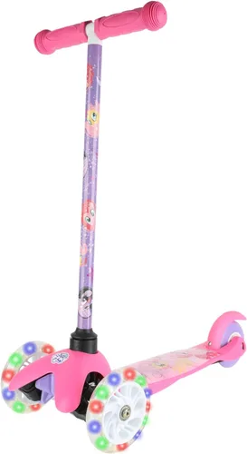Miniatura 21 de Self Balancing Kick Scooter with Light Up Wheels, Extra Wide Deck, 3 Wheel Platform, Foot Activated Brake, 75 lbs Limit, Kids & Toddlers Girls or
