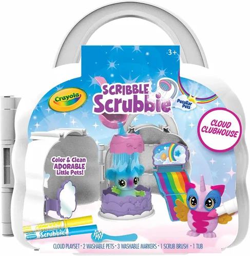 Miniatura 3 de Crayola Scribble Scrubbie Cloud Playset, juguete para niños, para regalo, edades: 3, 4, 5, 6
