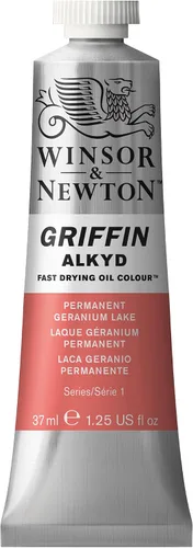 Winsor & Newton Griffin Alkyd Color al óleo de secado rápido tubo de 200 ml Lago Geranio Permanente