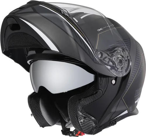 TRIANGLE Cascos modulares de motocicleta, casco de cara completa, doble visera abatible para adultos, hombres y mujeres, aprobado por DOT
