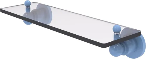 Miniatura 40 de Allied Brass AP-1/16 Astor Place - Estante de cristal con bordes biselados, color negro mate Mate negro
