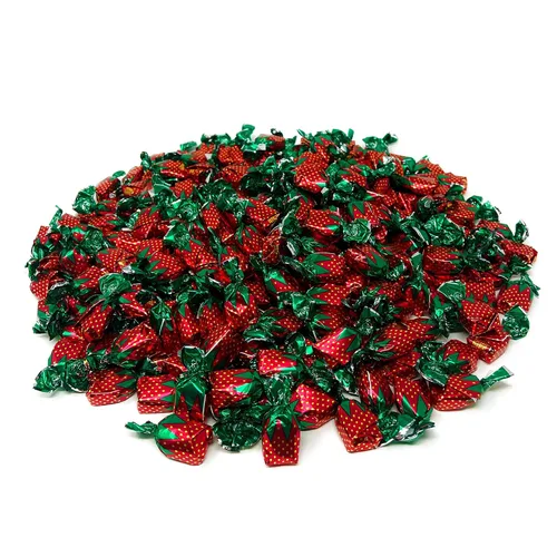 Miniatura 3 de Caramelos duros de fresa rellenos de pulpa de fruta real, 3 libras, Bon Bon Bons con sabor a fresa rellenos de pulpa de fresa real, surtido