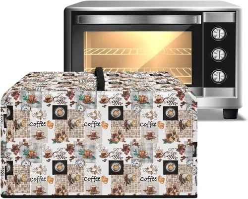 Miniatura 37 de Cubierta para horno de microondas a prueba de polvo, para encimera, freidora de aire, tostadora, horno, para decoración interior del hogar, L, 20.9