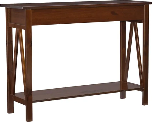 Miniatura 7 de Mesa de consola Linon, modelo Titian, en color tabaco antiguo