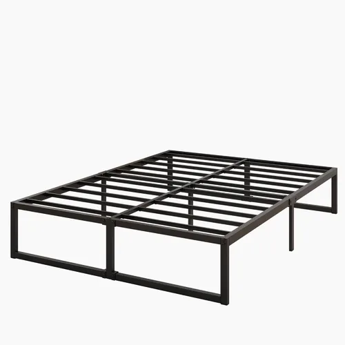 Miniatura 9 de Lutown-Teen - Base de cama de 16 pulgadas California King, sin necesidad de somier, plataforma metálica de alta resistencia para base de colchón