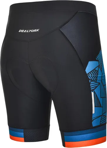 Miniatura 8 de DEALYORK Pantalones cortos de ciclismo acolchados para hombre, ropa interior de bicicleta con acolchado 3D, forro de montaña, para ciclismo
