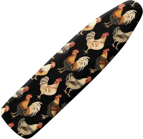 Miniatura 26 de Funda floral a prueba de arañazos para tablas de planchar de tamaño estándar, reflectante, con 3 ganchos y bucles para decoración de tablas de 15 x