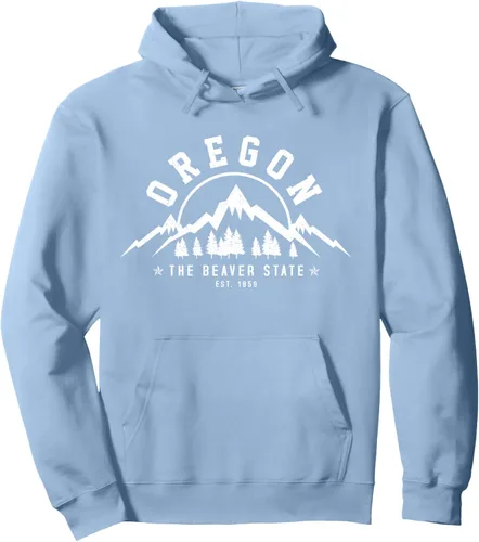 Miniatura 4 de Oregon The Beaver State Est. 1859 - Sudadera con capucha para regalo, Negro, S