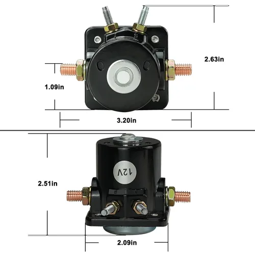 Miniatura 4 de Solenoide de arranque compatible con Mer-cury Ma-Rine John-Son OMC Evin-Rude fueraborda 25661 25661-1 8761053 895857 8976545 508905 18-5836 SW661